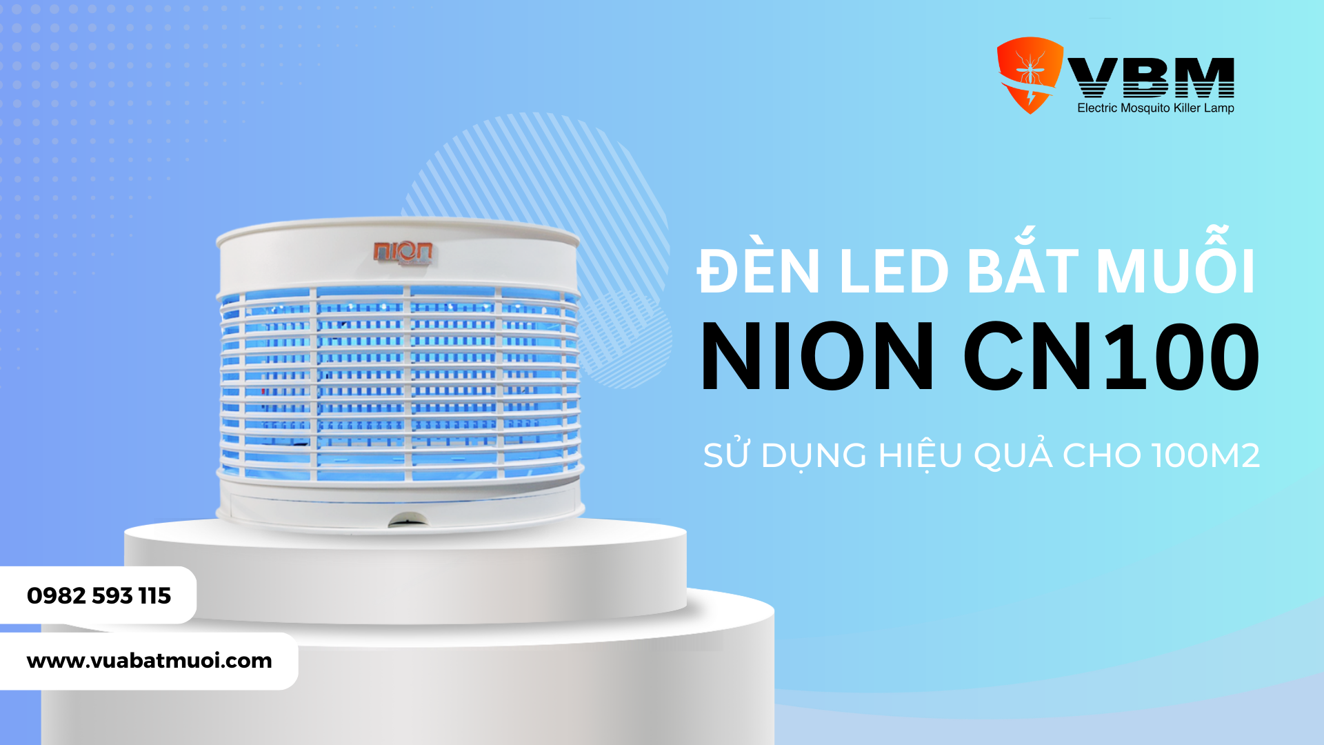 Đèn LED bắt muỗi côn trùng Nion CN100