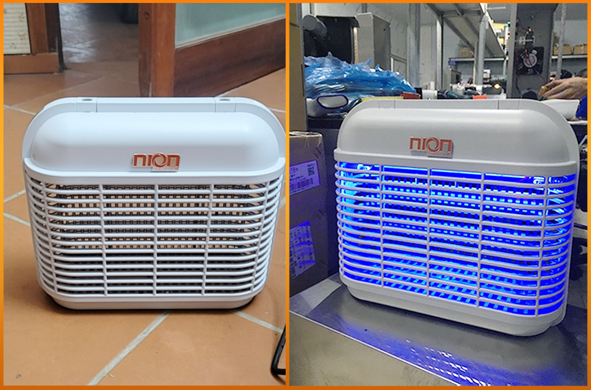 Hình ảnh thực tế của đèn bắt muỗi Nion CN-100 Pro