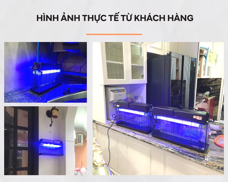 Ảnh thực tế đèn bắt muỗi CN16