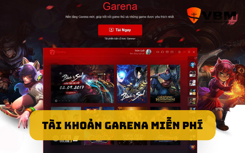 Tài khoản Garena miễn phí