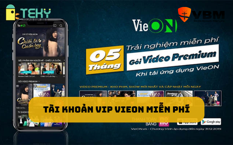 Tài khoản vip vieon miễn phí